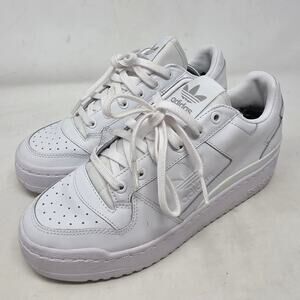 Adidas Forum Bold Platform Sneakers White Womens 8.5 Leather Chunky Sole Shoes
